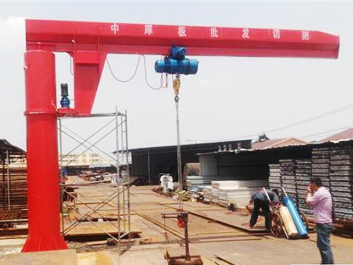 bzd懸臂起重機安裝現場圖